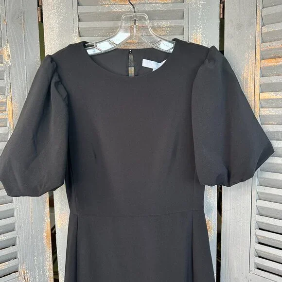 Hill House The Constance Midi Dress Black Sz XS NWT - Picture 4 of 16
